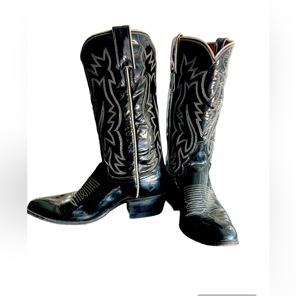 Justin Boots Black Heeled Boots
